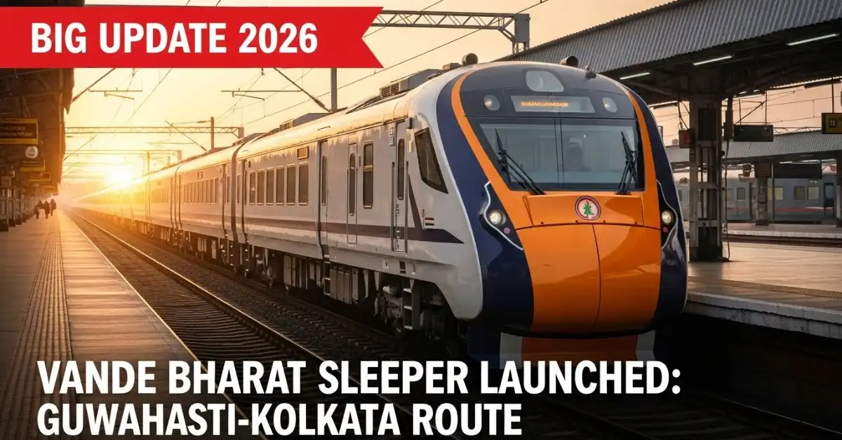 Big Update 2026: Vande Bharat Sleeper Train Launched New Guwahati-Kolkata, Check Details.