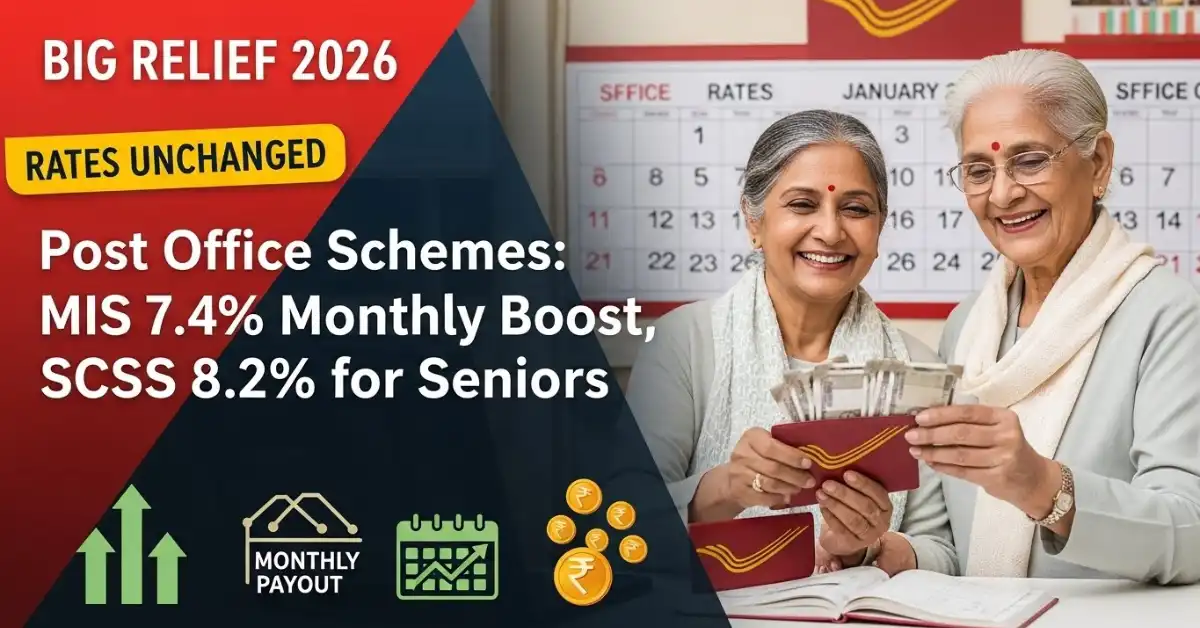 Post Office Schemes Revision January 2026: MIS & SCSS Rates – Monthly Income Boost