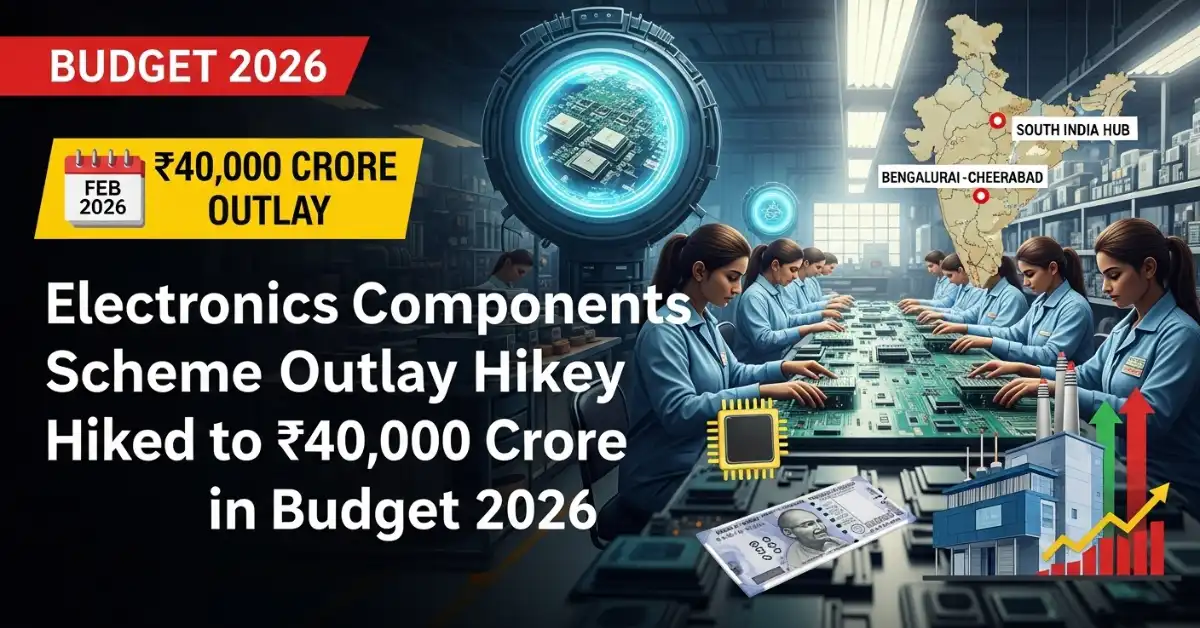 Electronics Components Scheme Outlay Hiked to ₹40,000 Crore in Budget 2026
